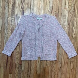 Ann Taylor LOFT Pink Cardigan Sweater